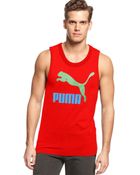 Puma Logo Tank Top - Lyst
