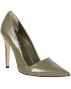 Alice + Olivia Makayla Leather Heels - Lyst