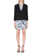 Emilio Pucci Contrast-trim Jersey Dress - Lyst