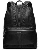 Michael Kors Python Backpack - Lyst