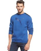 Puma Logo Crew Sweatshirt - Lyst
