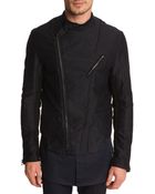 3.1 Phillip Lim Moto Cross Black Jacket - Lyst