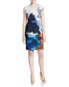 BCBGMAXAZRIA Irina Cowlneck Dress - Lyst