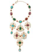 R.j. Graziano Beaded Triple Station Cutout Bib Necklace - Lyst