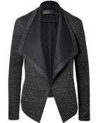 Donna Karan New York Draped Front Knit Blazer - Lyst