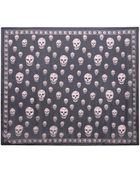 Alexander McQueen Classic Silk Chiffon Skull Scarf - Lyst