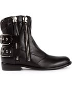 Giuseppe Zanotti Zipped Biker Boots - Lyst