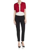 Dolce & Gabbana Cropped Cashmere & Silk Dolman Cardigan - Lyst