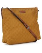 Gucci Golden Mustard And Tan Gg Shoulder Bag - Lyst