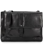 Kenneth Cole Reaction Leather Strap Detailed Messenger Bag - Lyst