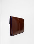 Asos Leather Document Case - Lyst