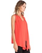 Diane von Furstenberg Scarf Tank - Lyst