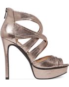 Jessica Simpson Cheere Criss Cross Platform Dress Sandals - Lyst