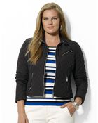 Lauren by Ralph Lauren Plus Fullzip Quilted Jacket - Lyst