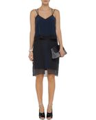 Jonathan Simkhai Layered Washed-Silk And Chiffon Dress - Lyst