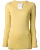 Jil Sander Knit Top - Lyst