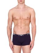 Emporio Armani Pack Of Two Stretch-cotton Trunks - Lyst