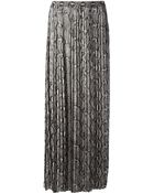 MICHAEL Michael Kors Snake Skin Print Maxi Skirt - Lyst