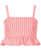 Topshop Gingham Peplum Bralet - Lyst