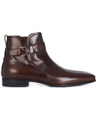Ferragamo Leather Jodhpur Belted Boots - Lyst