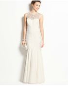 Ann Taylor Gemstone Yoke Trumpet Gown - Lyst