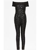 French Connection Cosmic Sparkle Jumpsuit - Lyst