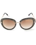 Roberto Cavalli Glitter Oversized Sunglasses - Lyst