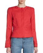 Elie Tahari Judith Stretchcotton Jacket - Lyst