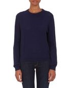 Proenza Schouler Mixed-Stitch Crewneck Sweater - Lyst