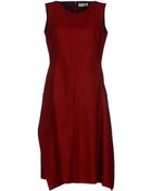 Jil Sander Kneelength Dress - Lyst