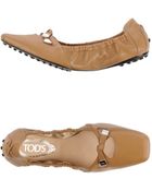 Tod's Ballet Flats - Lyst