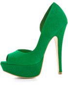 Steven By Steve Madden Amplifyd Peep Toe Platform Pump - Lyst
