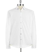Hugo Boss Muted Dot Buttondown - Lyst