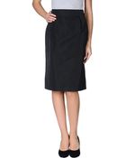 Jil Sander Knee Length Skirt - Lyst