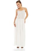 French Connection Embroidered Maxi Dress - Lyst