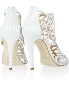 Oscar de la Renta Gladia Cutout Leather Sandals - Lyst
