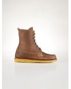 Polo Ralph Lauren Grained-Leather Vandan Boot - Lyst