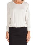 La't By L'agence Long Sleeve Dropped Waist Dress - Lyst