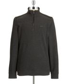 Calvin Klein Zip Collar Pullover - Lyst
