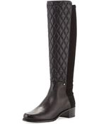 Stuart Weitzman Guard Quilted Leather Knee Boot - Lyst