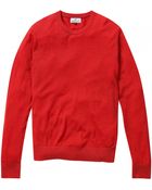Hentsch Man Coral Lightweight Crew - Lyst