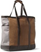 Paul Smith Washed-Leather And Suede Tote Bag - Lyst
