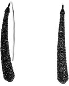 Michael Kors Black Pavé Drop Earrings - Lyst