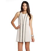 BCBGeneration Lace Chiffon A Line Dress - Lyst