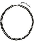 Topshop Rhinestone Tube Necklace - Lyst
