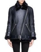 Acne Studios Velocite Lamb Shearling Leather Jacket - Lyst