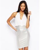 TFNC Bodycon Dress With Halterneck - Lyst