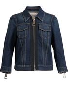 Christopher Kane Chunky Zip Denim Jacket - Lyst