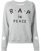 Zoe Karssen Rap in Peace Sweatshirt - Lyst