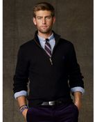 Polo Ralph Lauren Cotton Half-Zip Sweater - Lyst